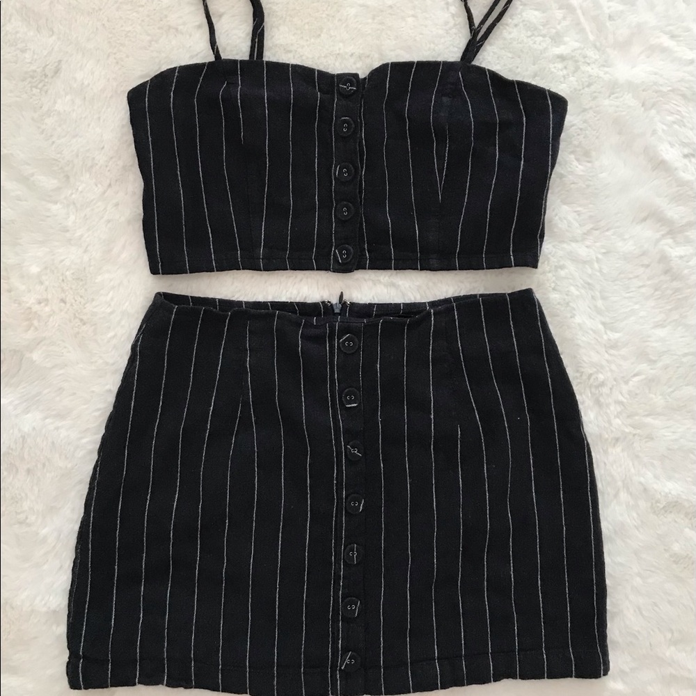 Forever 21 skirt and cropped top. Wore once.